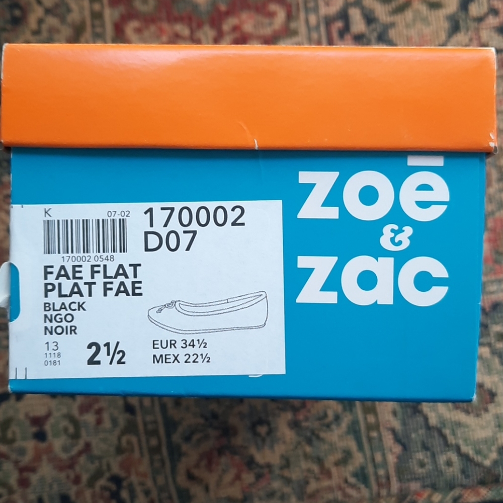 *NEW* ballet flats sz 2.5 black - Picture 4 of 4